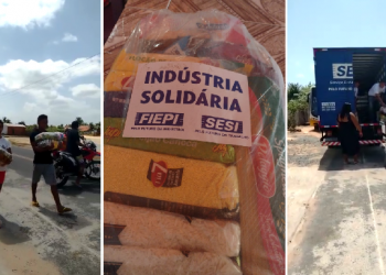 Moradores do povoado Macapá recebem doações de cestas básicas